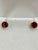 Metal 3.0 Carat Round Garnet Stud Post Earrings 14 Karat Yellow Gold For Sale - Image 7 of 18