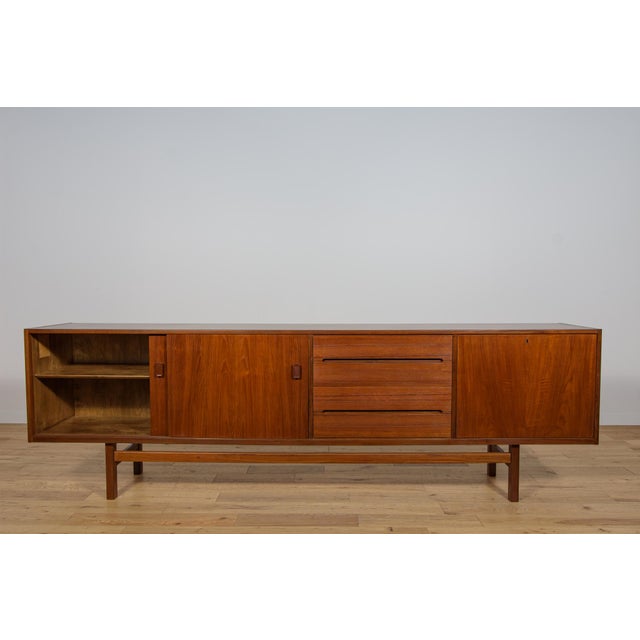 Brown Mid-Century Modern Teak Sideboard by Nils Jonsson for Hugo Troeds, 1960s For Sale - Image 8 of 18