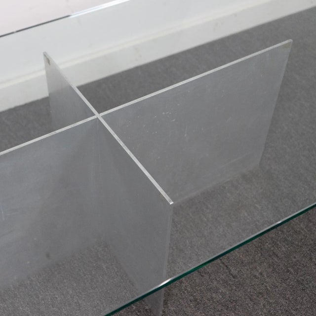 Mid-Century Modern 1960s Vintage Paul Mayen Habitat Aluminum Base Coffee Table For Sale - Image 3 of 8