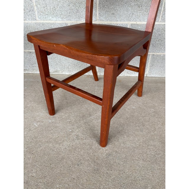 Hunt Country Mission Style Cherry Side Chairs - A Pair For Sale - Image 9 of 11