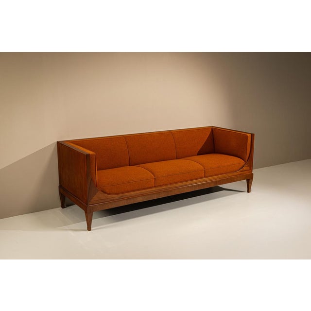 Box Sofa in Mahogany by Frits Henningsen, Denmark, 1940s For Sale - Image 4 of 13