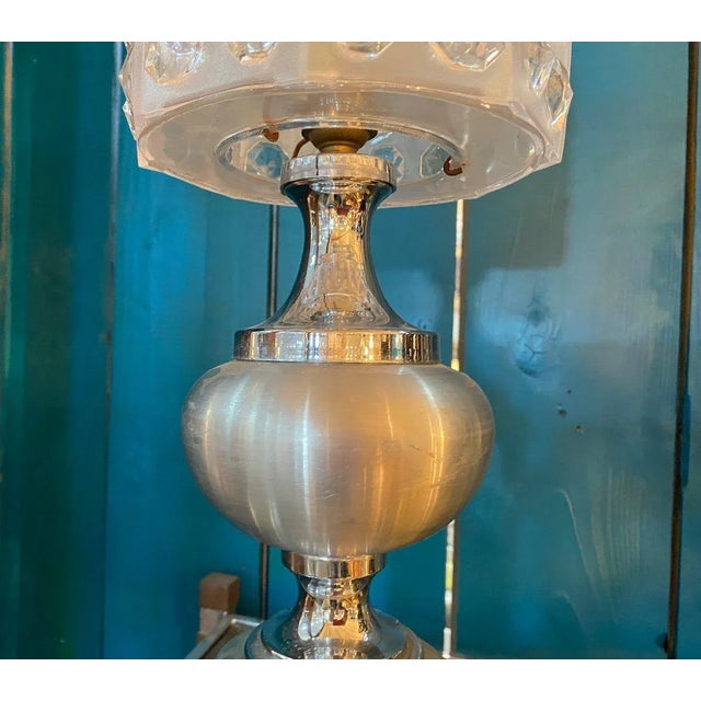Metal Vintage Aluminium Table Lamp For Sale - Image 7 of 10