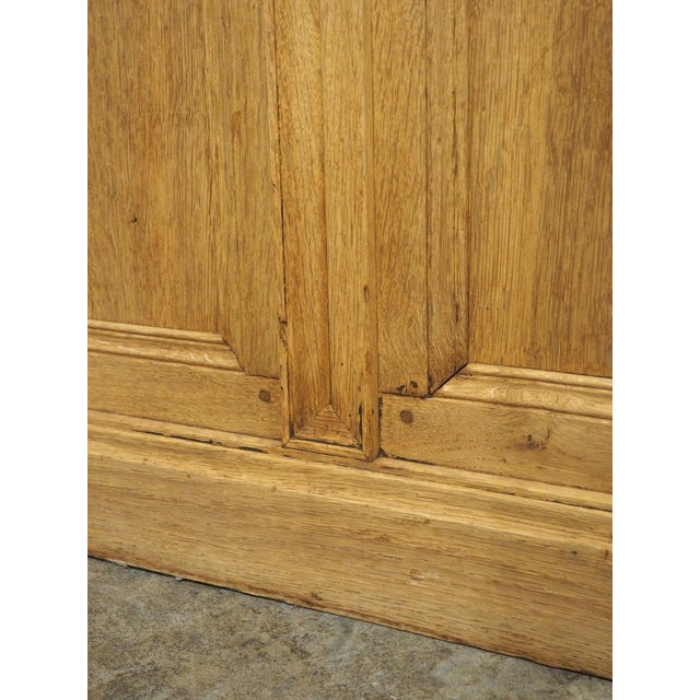 19th Century French Bleached Oak Mercerie Counter With Drawers For Sale - Image 17 of 18