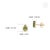 Modern 1.6ct Carved Green Tourmaline Leaf Stud Earrings in 14k Yellow Gold- 2 Pieces For Sale - Image 11 of 14