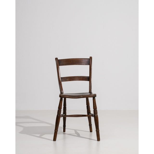 19th Century France Brown Wood Lounge Chair For Sale - Image 4 of 11