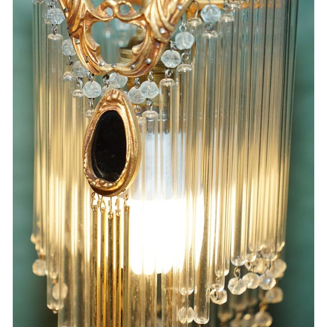 Vintage Art Nouveau Gilt Bronze and Glass Table Lamps by Hector Guimard, 1920, Set of 2 For Sale - Image 12 of 18