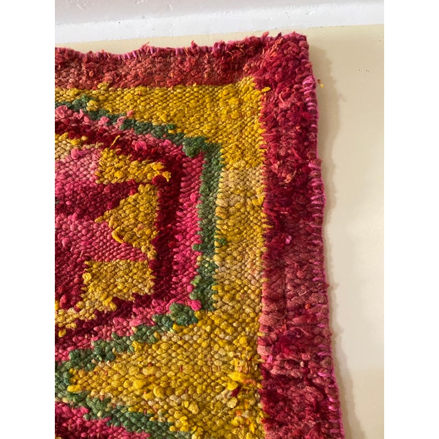 Early-Mid 20th Century Vintage Peruvian Andean Floral Folk Art Textile (74" X 63") For Sale - Image 18 of 18