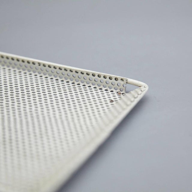 Mathieu Matégot Enameled Metal Plate attributed to Mathieu Matégot, 1950s For Sale - Image 4 of 5