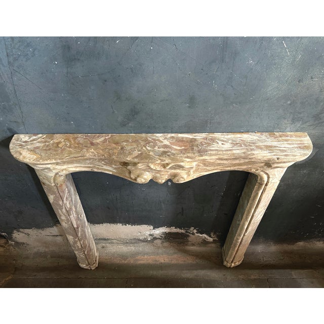 Louis XV Sarrancolin Framboise Marble Mantle For Sale - Image 9 of 11