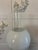 1900 - 1909 Antique Edwardian English Brass Oil Lamp with Opaline Shade, 1900 For Sale - Image 5 of 11
