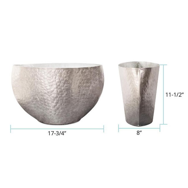 Silver Espen Oval Bowl- Large For Sale - Image 8 of 10
