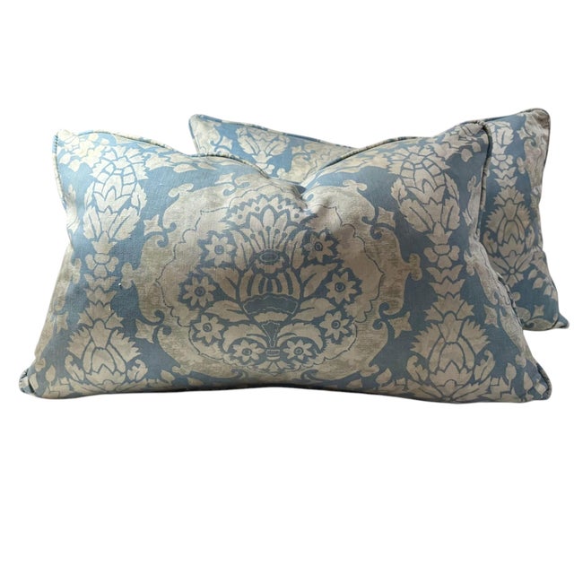 Fortuny Vintage Italian Fortuny Pillow For Sale - Image 4 of 7