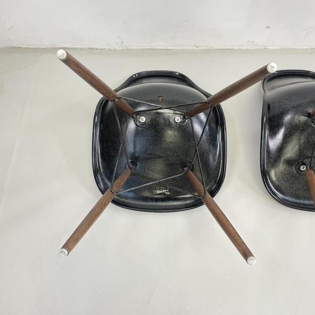 DSW Upholstered Side Chairs with Grey Covers by Charles and Ray Eames for Herman Miller, Set of 4 For Sale - Image 11 of 16