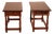 Spanish Bedside Tables in Walnut, 1950s, Set of 2 For Sale