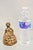 Antique Victorian Cast Iron Figural Painted Small Hoop Skirt Girl Door Stop. Circa Early 20th Century. Measurements: 4.5"...