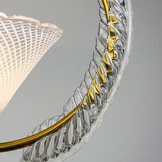 Vintage Murano Glass Pendant from Barovier & Toso, Italy, 1930s For Sale - Image 10 of 18