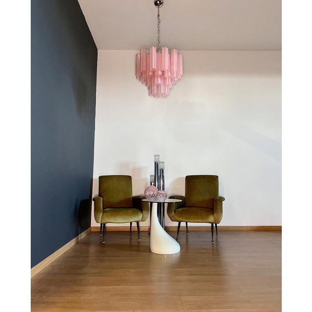 Murano Glass Tube Chandelier, 1990 For Sale - Image 10 of 18