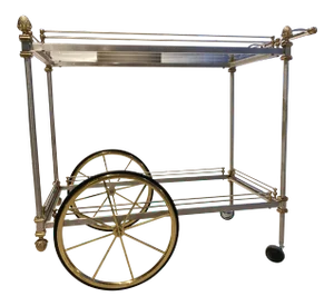 French Bar Cart Manner of Jansen in Maison Baguès