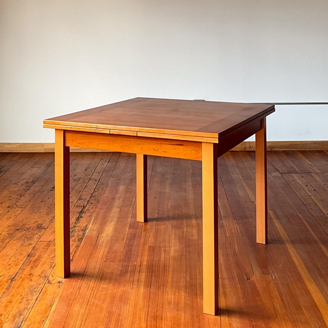 Mid-Century Modern 1990s Danish Modern Teak Extension Dining Table For Sale - Image 3 of 18