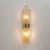 Mid-Century Modern Graniglia Murano Glass and Brass Leaf Sconces, 2000, Set of 2 For Sale - Image 3 of 10