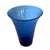 A striking piece of French Riviera glassmaking, this large Biot vase captivates with its rich cobalt blue hue and...