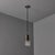 Pair of 1960s Chrome Metal and Bubble Glass Pendants by Helena Tynell Executed in thick and heavy sculpturally textured...