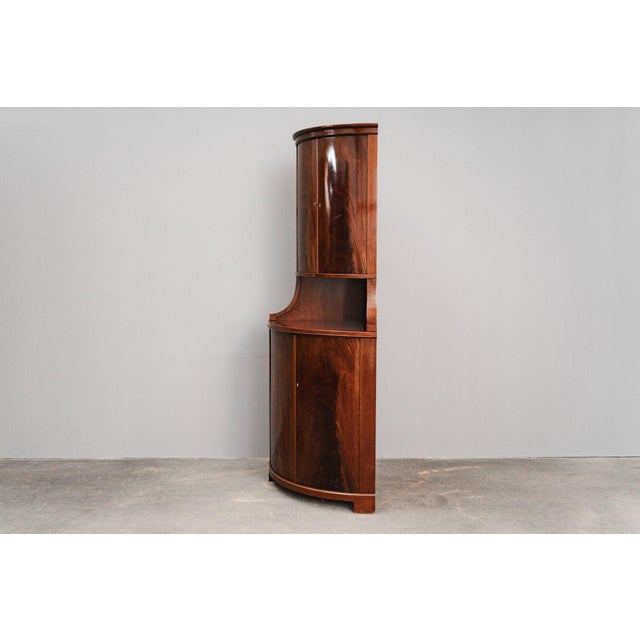 Corner Cabinet in Biedermeier Style For Sale - Image 4 of 18