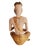 Large Vintage Buddha Monk Wooden Sculpture, 1970 For Sale - Image 14 of 18