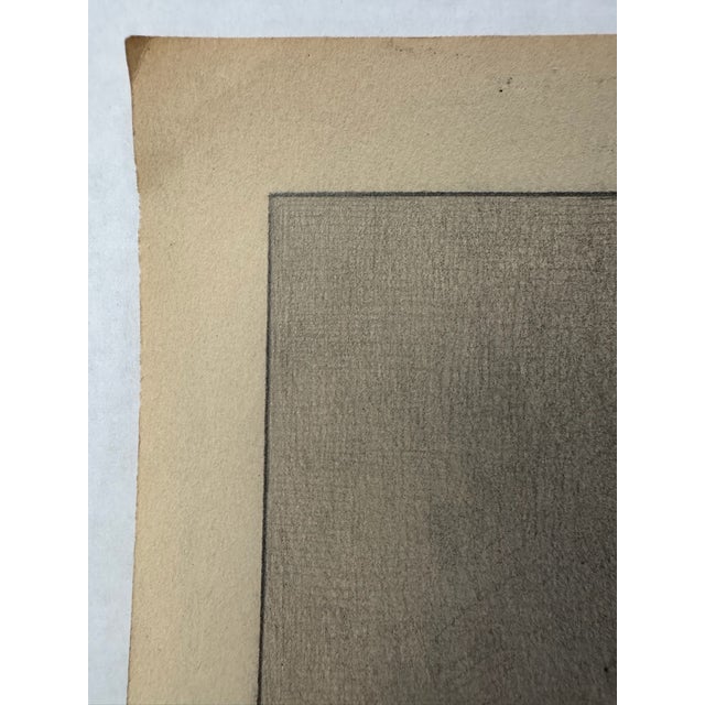 American 1940s Original Signed Graphite Illustration of Child on Diving Board, 13.5 × 10 In. For Sale - Image 3 of 5