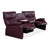 Trapez Leather Three-Seater Red Manual Function Himolla Sofa For Sale - Image 5 of 17