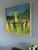 Mid 20th Century Mid-Century Modern 'Circle of Light' Vintage Original Figurative Landscape Oil Painting, Framed For Sale - Image 5 of 13