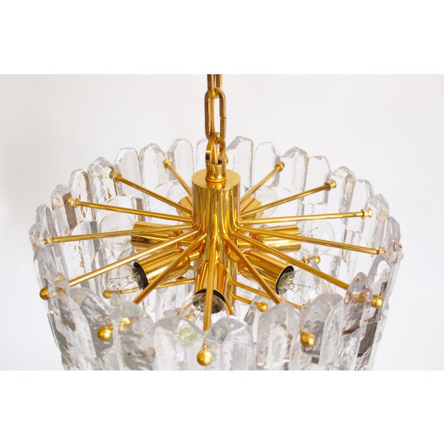 Murano Glass and Brass Palazzo Chandelier by Kalmar, Austria, 1970s For Sale - Image 6 of 13