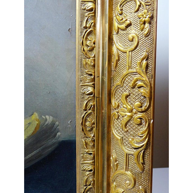 L. Porte, Still Life with Chrysanthemums, 1888, Oil on Canvas, Framed For Sale - Image 11 of 15