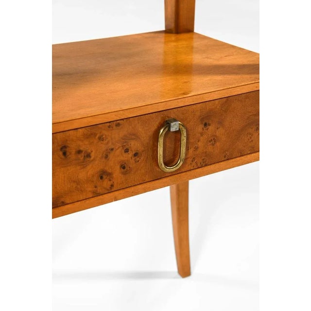 Rare pair of bedside / side tables designed by Carl-Axel Acking. Produced by Bodafors in Sweden. This piece is attributed...