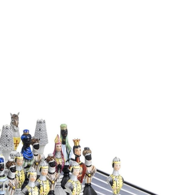 Porcelain Chess Set from Vista Alegre, Set of 33 For Sale - Image 4 of 6