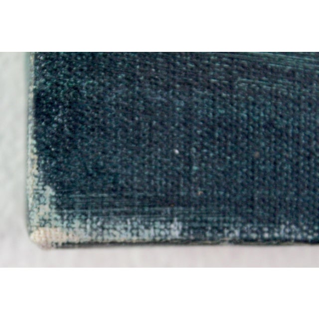 Vintage Mid-20th Century Signed Maritime Oil Painting of Tall Ship at Sea – Nautical Seascape on Canvas For Sale - Image 13 of 14