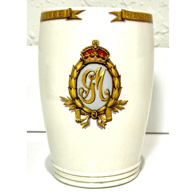 Vintage 1935 King George V & Queen Mary Silver Jubilee commemorative mug, which was an official design produced by...