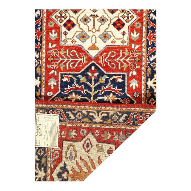 Traditional Super Karaja Lamb's Wool Runner For Sale - Image 3 of 3