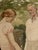 1930s Heinrich Pforr, Heinrich & Erna Pforr Holding Hands in the Garden, Watercolor For Sale - Image 5 of 13