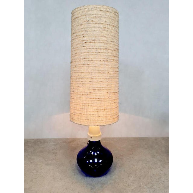 Vintage Italian Blue Glass Floor Lamp, 1960s For Sale - Image 6 of 7