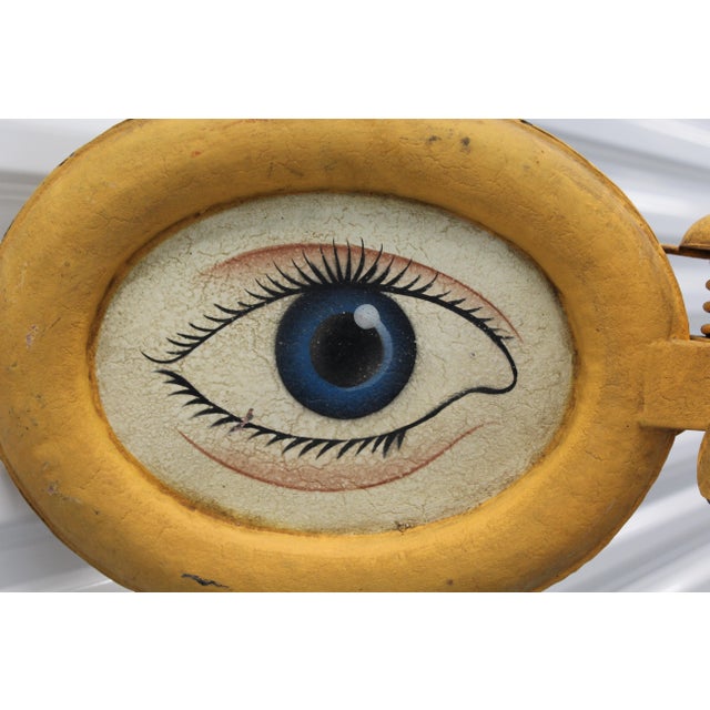 Metal Optician Shop Trade Sign, Set of 2 For Sale - Image 6 of 18
