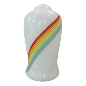 Mid-Century Rainbow Murano Glass Table Lamp