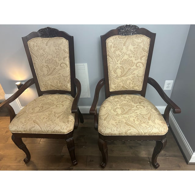 This beautiful wood table has been in the family for years and the center of many meals. Everything is in excellent...