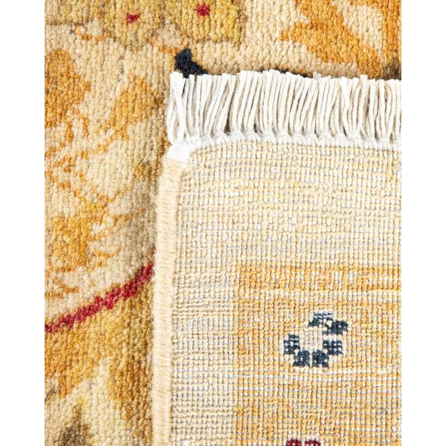 2000 - 2009 Mogul, One-of-a-Kind Hand-Knotted Area Rug - Ivory, 6' 0" x 9' 3" For Sale - Image 5 of 8