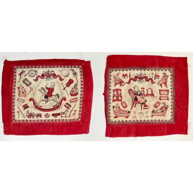 1880s Storybook Bandana Quilt Squares - Collection of Six For Sale - Image 4 of 8
