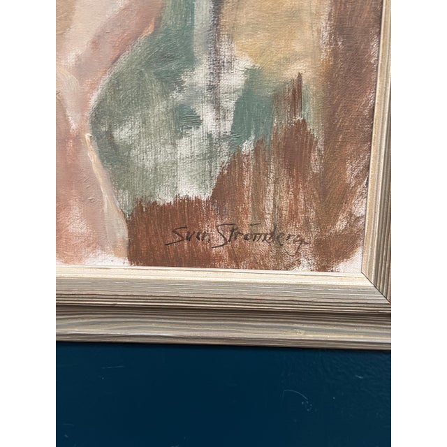 Sven Strömberg, Nude Seated Lady, 1950s, Oil Painting on Canvas, Framed For Sale - Image 5 of 14