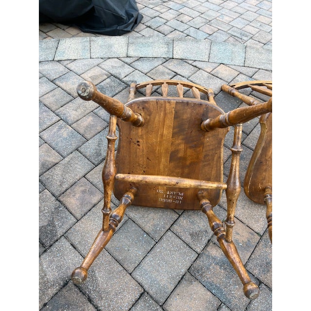 4 Vintage Ethan Allen Side Chairs For Sale In Washington DC - Image 6 of 10