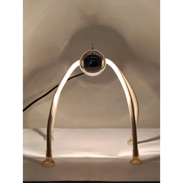 White Eddy Table Lamp by Marco Ferreri & Carlo Bellini for Luxo, Italy, 1980s For Sale - Image 8 of 9