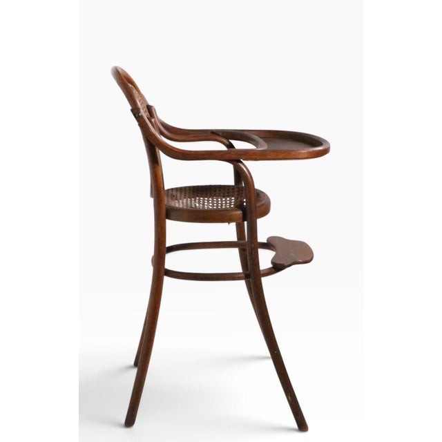 Wood Antique Bentwood Highchair Att. To Thonet For Sale - Image 7 of 15
