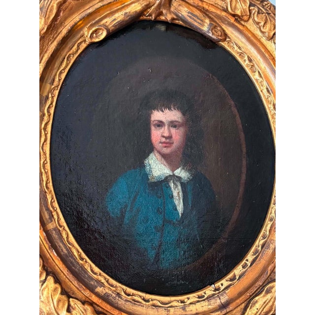 French Louis XV Artist, Portrait, 1800s, Oil Painting, Framed For Sale - Image 12 of 16